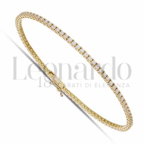 con Zircone bianco da Misura pietra 1,70 mm in Oro Giallo da 7,1gr.