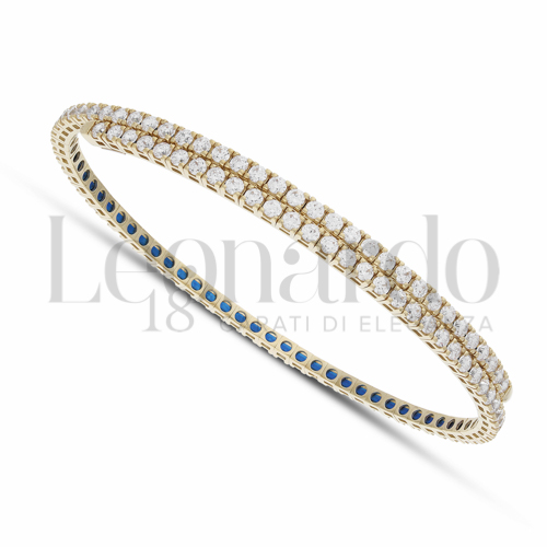 con Zircone bianco da Misura pietra 2,00 mm in Oro Giallo da 9,9gr.
