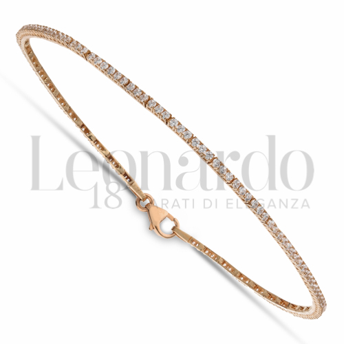 con Zircone bianco da Misura pietra 1,10 mm in Oro Rosa da 3,3gr.