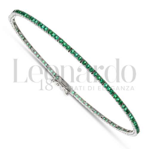 con Zircone verde da Misura pietra 1,50 mm da Gr 4,50 in Oro Bianco da 4,4gr.