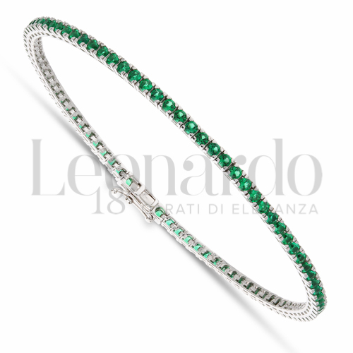 con Zircone verde da Misura pietra 2,00 mm in Oro Bianco da 8,2gr.
