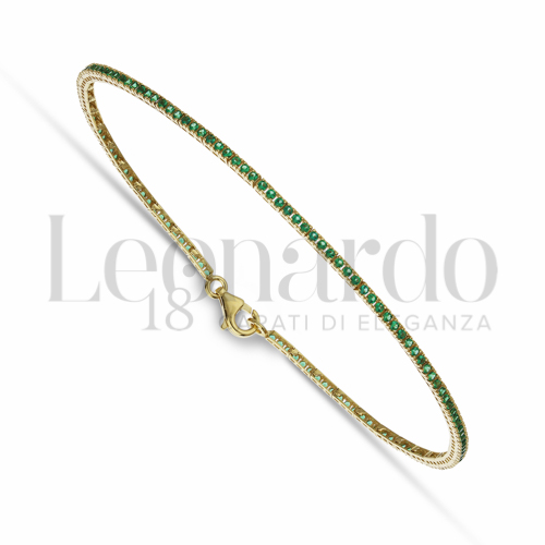 con Zircone verde da Misura pietra 1,10 mm in Oro Giallo da 3,3gr.