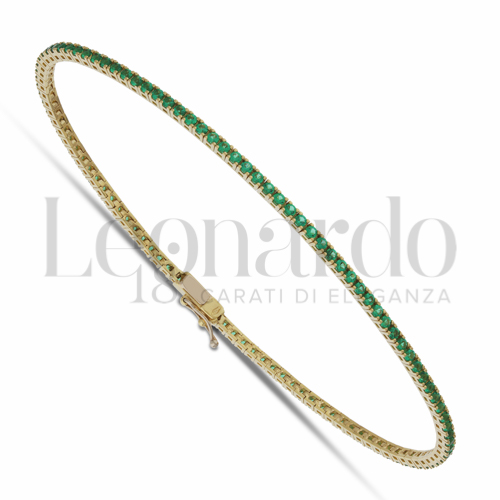 con Zircone verde da Misura pietra 1,50 mm in Oro Giallo da 5,8gr.