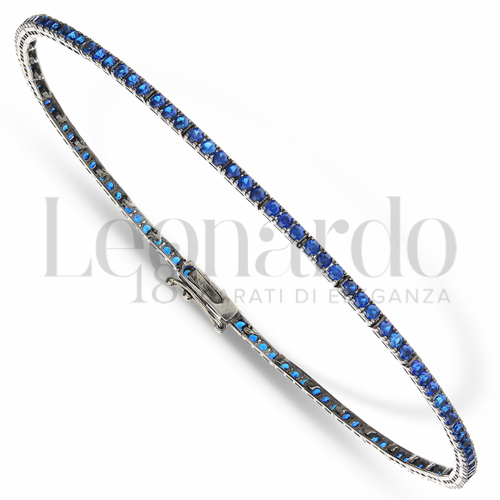 Bracciali Tennis microfuso in Oro 18 Carati Lunghezza: 20 cm Misura pietra: 1,50 mm da gr 4,50 Chiusura o modello: Cassetta 5g
