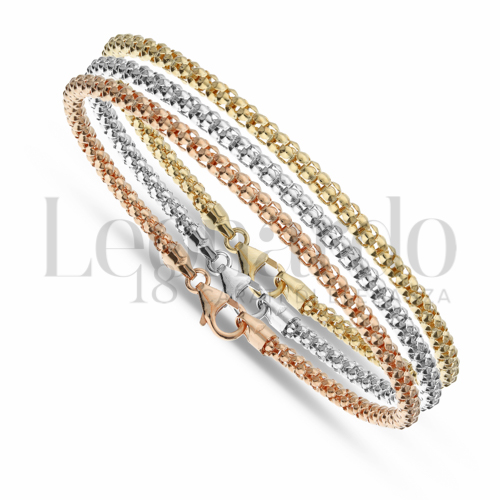 Filo 50 in Oro Giallo, Oro Bianco e Oro Rosa da 14,5gr.