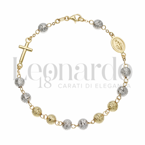 6 mm Diametro sfere o lunghezza in Oro Giallo e Oro Bianco da 5,8gr.