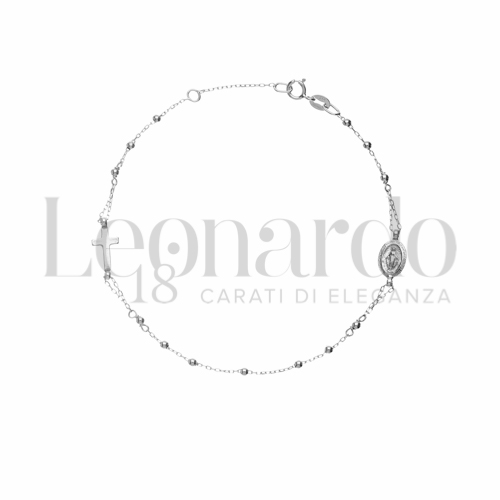 2 mm Diametro sfere o lunghezza in Oro Bianco da 1,5gr.
