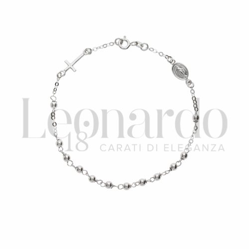 3 mm Diametro sfere o lunghezza in Oro Bianco da 2,5gr.