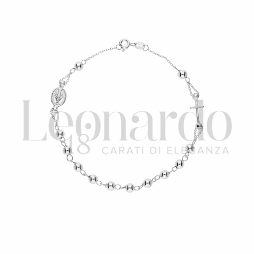 4 mm Diametro sfere o lunghezza in Oro Bianco da 2,8gr.