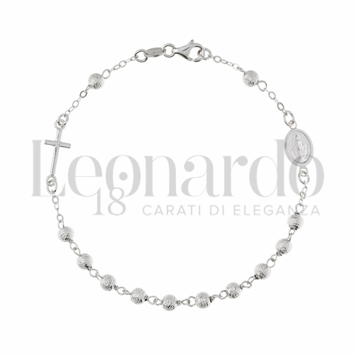 4 mm Diametro sfere o lunghezza in Oro Bianco da 3,6gr.