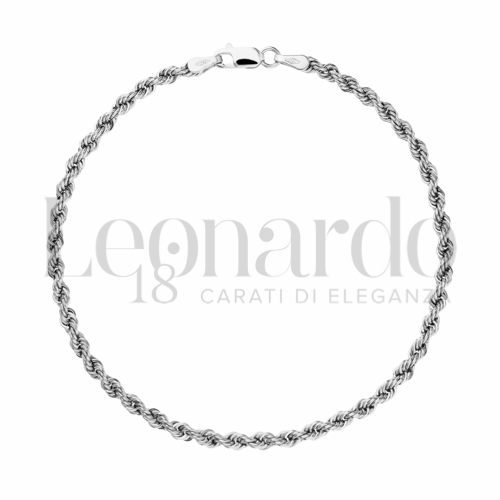 Bracciali Bracciale Corda Laser in Oro 18 Carati Lunghezza: 17 cm Filo o misura: 50 Finitura: Lucida 1,9g
