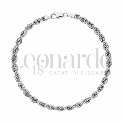 Bracciali Bracciale Corda Laser in Oro 18 Carati Lunghezza: 19 cm Filo o misura: 70 Finitura: Lucida 3,9g