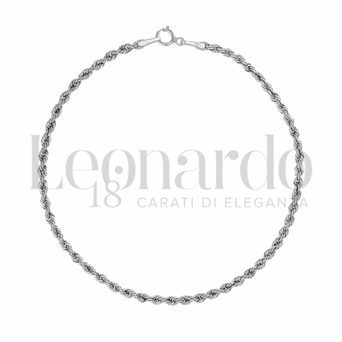 Bracciali Bracciale Corda Laser in Oro 18 Carati Lunghezza: 20 cm Filo o misura: 40 Finitura: Lucida 1,3g