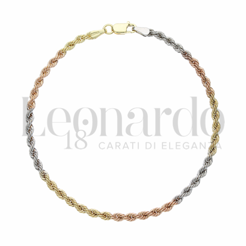 Filo 50 in Oro Giallo, Oro Bianco e Oro Rosa da 2,1gr.