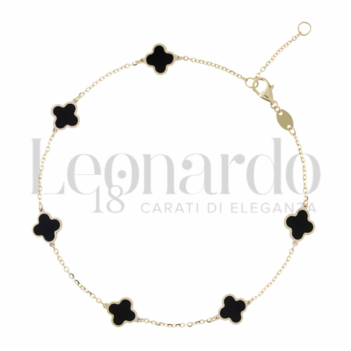 21 cm con riduzione a 19 cm con Onice in Oro Giallo da 1,9gr.