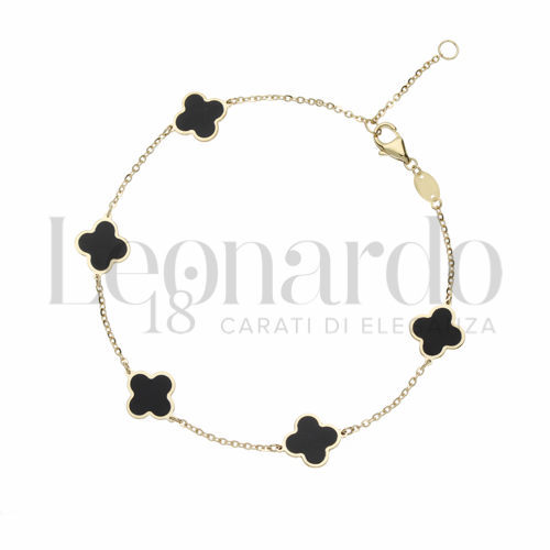 18 cm con riduzione a 16 cm con Onice in Oro Giallo da 1,8gr.