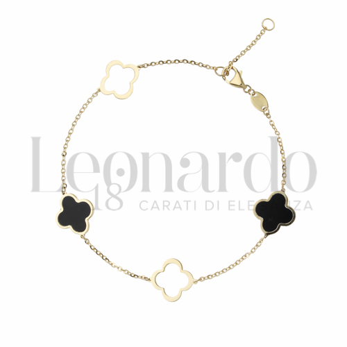 18 cm con riduzione a 16 cm con Onice in Oro Giallo da 1,8gr.