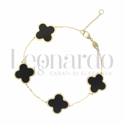 18 cm con riduzione a 16 cm con Onice in Oro Giallo da 3,4gr.