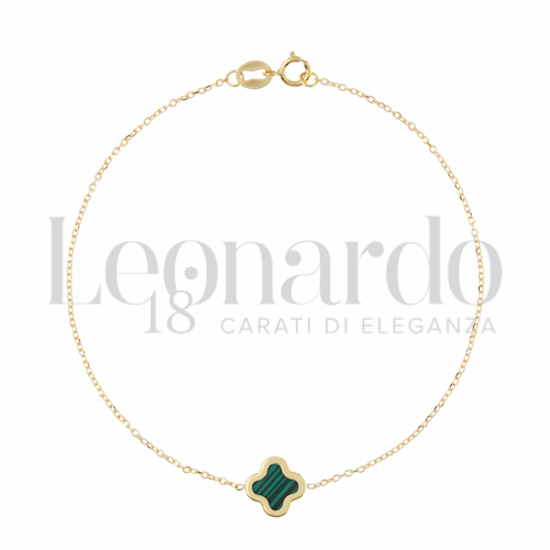 18 cm con Malachite in Oro Giallo da 0,9gr.