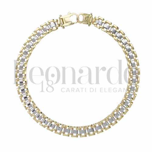 Larghezza 6 mm in Oro Giallo e Oro Bianco da 13,5gr.