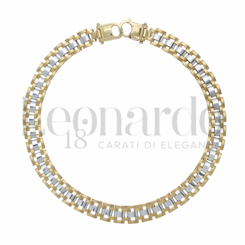Larghezza 6 mm in Oro Giallo e Oro Bianco da 13,3gr.