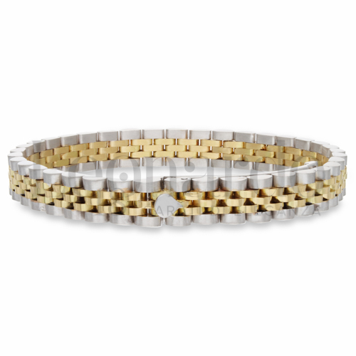 Larghezza 8 mm in Oro Giallo e Oro Bianco da 44gr.