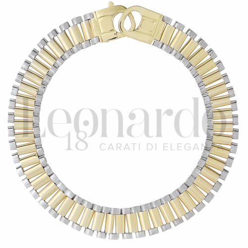 Larghezza 10 mm in Oro Giallo e Oro Bianco da 24gr.