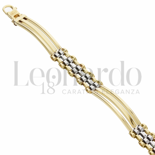 Larghezza 9 mm in Oro Giallo e Oro Bianco da 12,7gr.