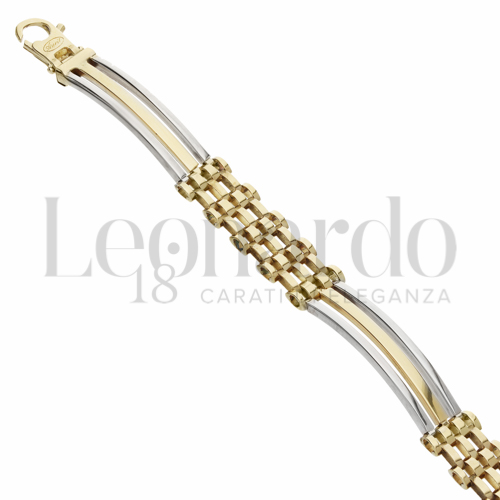 Larghezza 9 mm in Oro Giallo e Oro Bianco da 12,7gr.