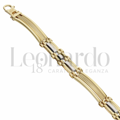 Larghezza 8 mm in Oro Giallo e Oro Bianco da 10,7gr.