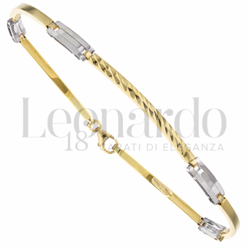 in Oro Giallo e Oro Bianco da 3,4gr.
