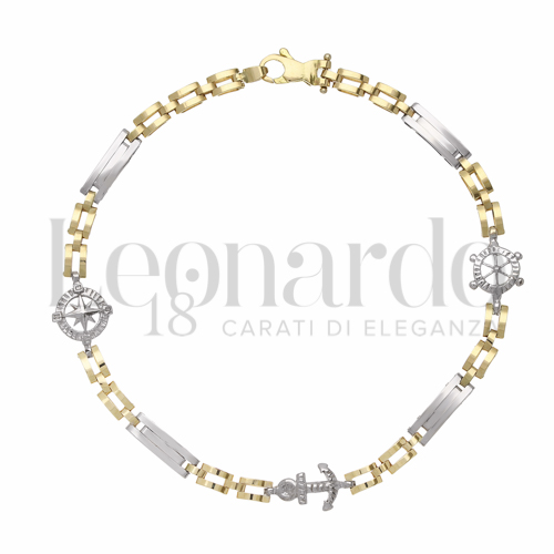 in Oro Giallo e Oro Bianco da 6gr.