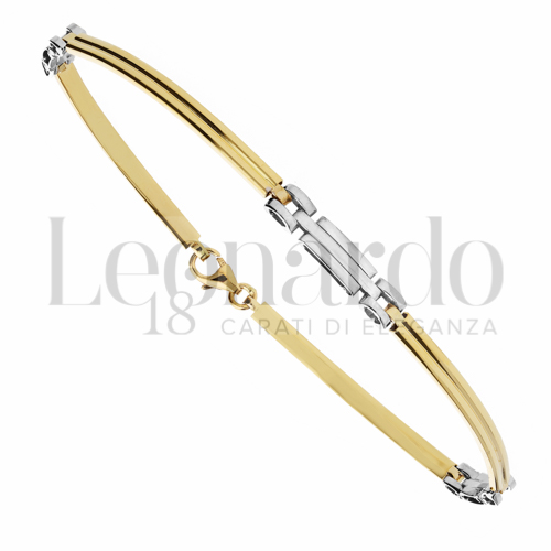 in Oro Giallo e Oro Bianco da 3,8gr.