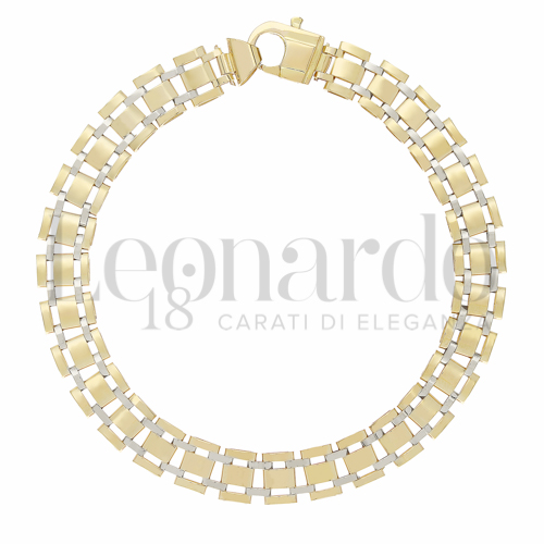 Larghezza 8 mm in Oro Giallo e Oro Bianco da 12,7gr.