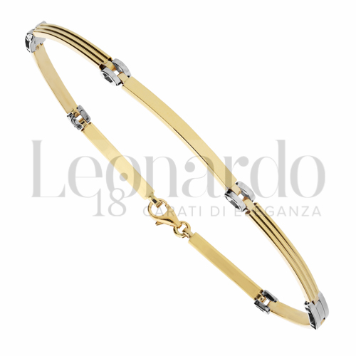 in Oro Giallo e Oro Bianco da 3,8gr.