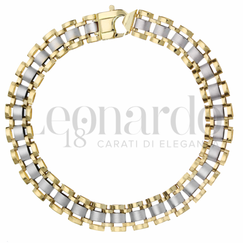 Larghezza 8 mm in Oro Giallo e Oro Bianco da 12,6gr.