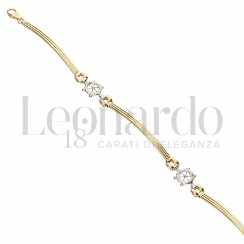 in Oro Giallo e Oro Bianco da 4,5gr.