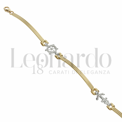 in Oro Giallo e Oro Bianco da 4,8gr.