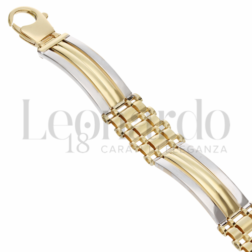 Larghezza: 14 mm in Oro Giallo e Oro Bianco da 25,4gr.
