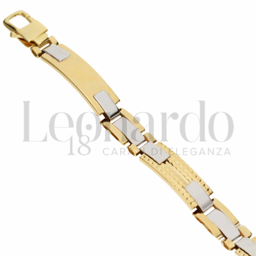 Larghezza 8 mm in Oro Giallo e Oro Bianco da 15,4gr.