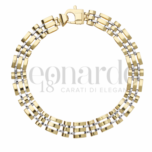 Larghezza 8 mm in Oro Giallo e Oro Bianco da 11,8gr.