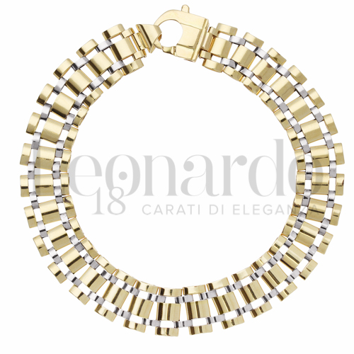 Larghezza 11 mm in Oro Giallo e Oro Bianco da 17,6gr.