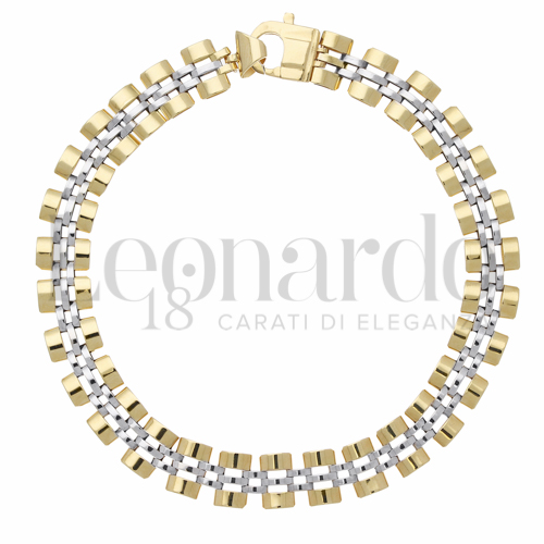 Larghezza 8 mm in Oro Giallo e Oro Bianco da 12,7gr.