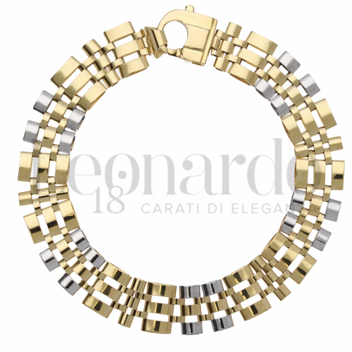 Larghezza 11 mm in Oro Giallo e Oro Bianco da 17,4gr.