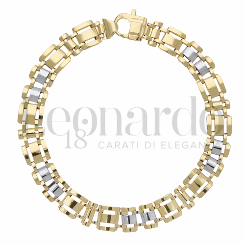 Larghezza 8 mm in Oro Giallo e Oro Bianco da 12,2gr.