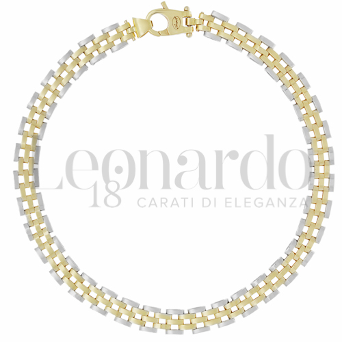 Larghezza 5 mm in Oro Giallo e Oro Bianco da 9,3gr.