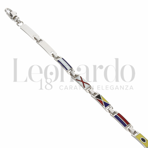 1° Misura con Smalto in Oro Bianco da 8,2gr.