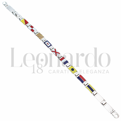 3° Misura con Smalto in Oro Bianco da 14,6gr.