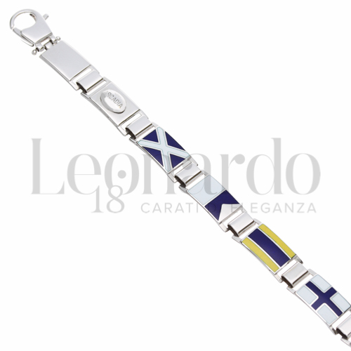 4° Misura con Smalto in Oro Bianco da 21,8gr.