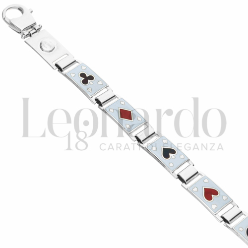 4° Misura con Smalto in Oro Bianco da 23,6gr.